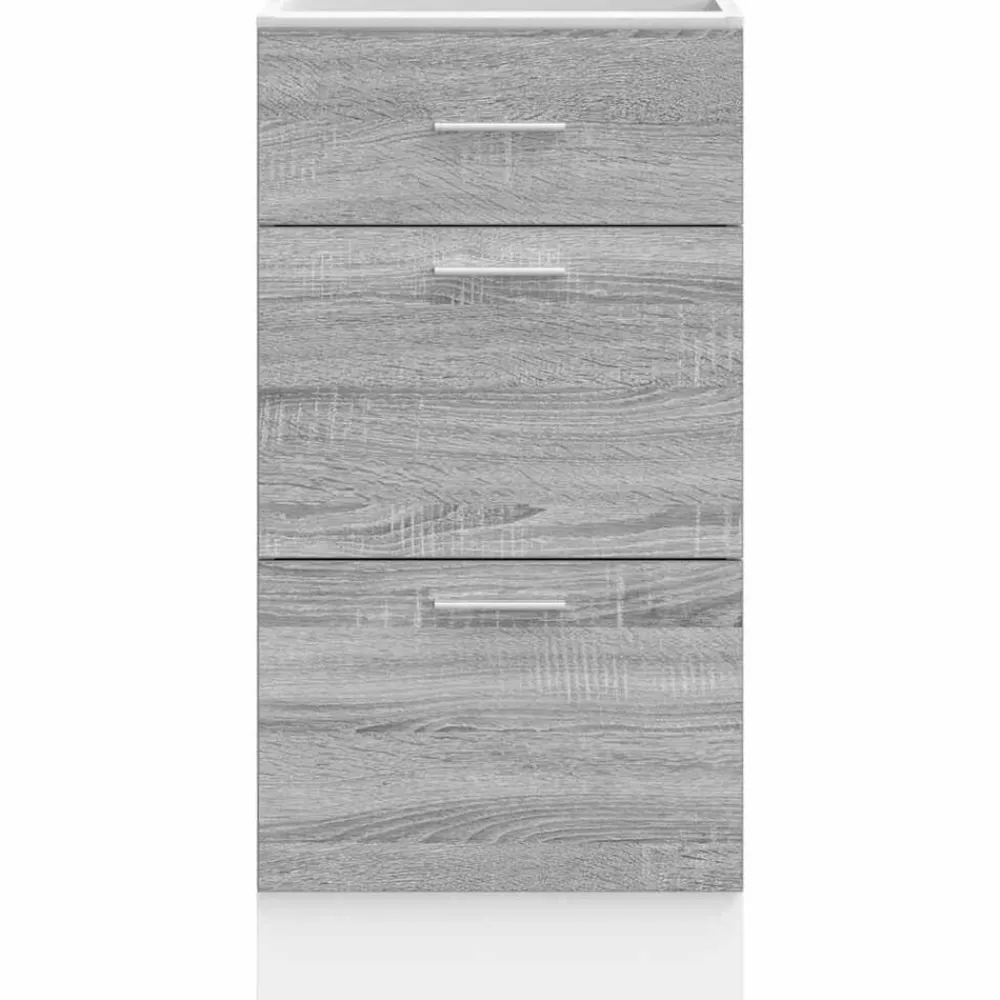 vidaXL Armario bajo "Lyon" 40x46x81,5 cm Madera de ingeniería Gris sonoma Hot
