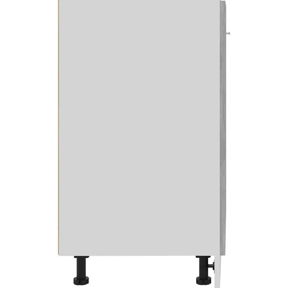 vidaXL Armario bajo "Lyon" Gris Hormigón 60x46x81,5 cm Madera de ingeniería Gris hormigón Outlet