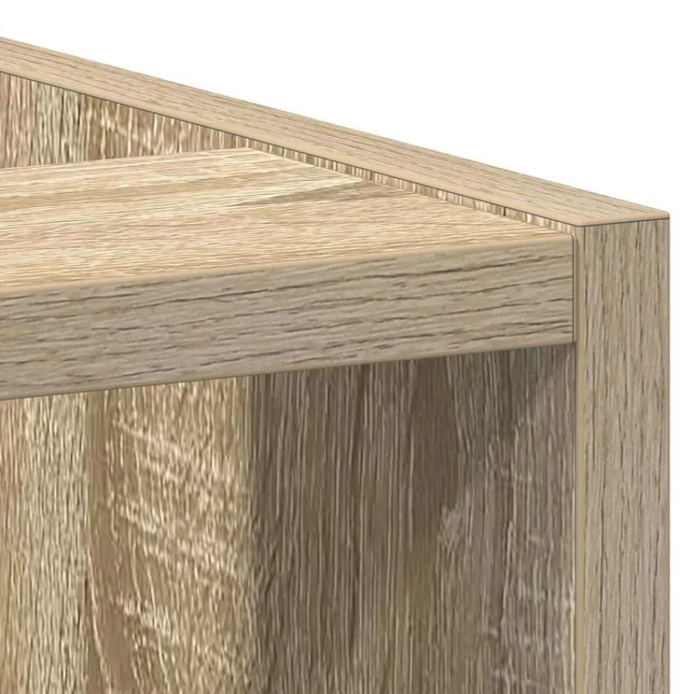 vidaXL Armario bajo "Riga" 40x44,5x81,5 cm Madera de ingeniería Roble Sonoma Discount