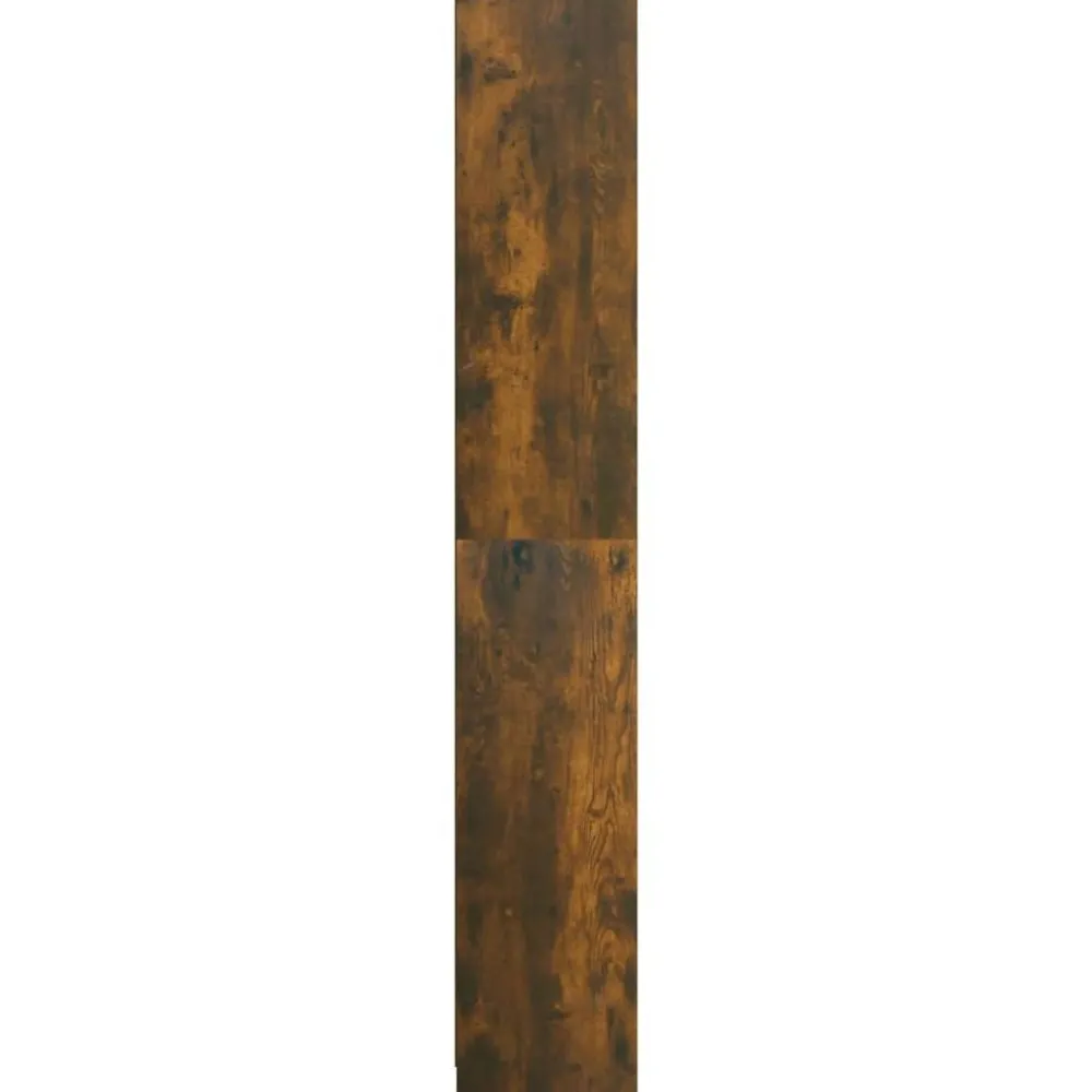 vidaXL Armario baño madera contrachapada 30x30x183,5cm Roble ahumado Hot