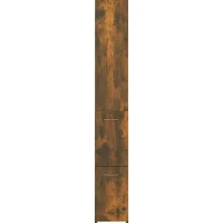 vidaXL Conjuntos De Muebles-Armario baño madera contrachapada 25x26,5x170 cm
