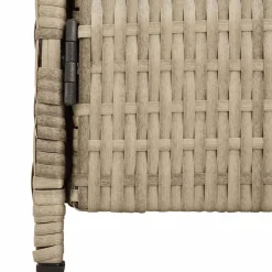 vidaXL Armario 70 x 50 x 87 cm Poliéster y Ratten Roly Beige Best