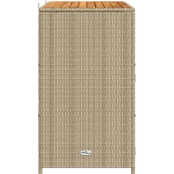 vidaXL Armario 70 x 50 x 87 cm Poliéster y Ratten Roly Beige Best