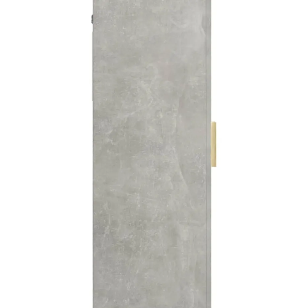 vidaXL Armarios Y Almacenamiento-Armario colgante de pared gris hormigón 69,5x34x90 cm