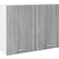 vidaXL Armario colgante "Lyon" 80x31x60 cm madera de ingeniería Gris sonoma Outlet