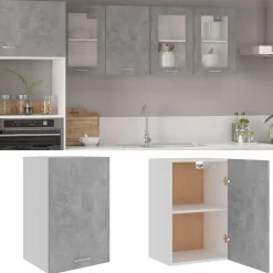 vidaXL Armario colgante "Lyon" gris hormigón 39,5x31x60 cm madera de ingeniería Gris hormig&oacute;n Online