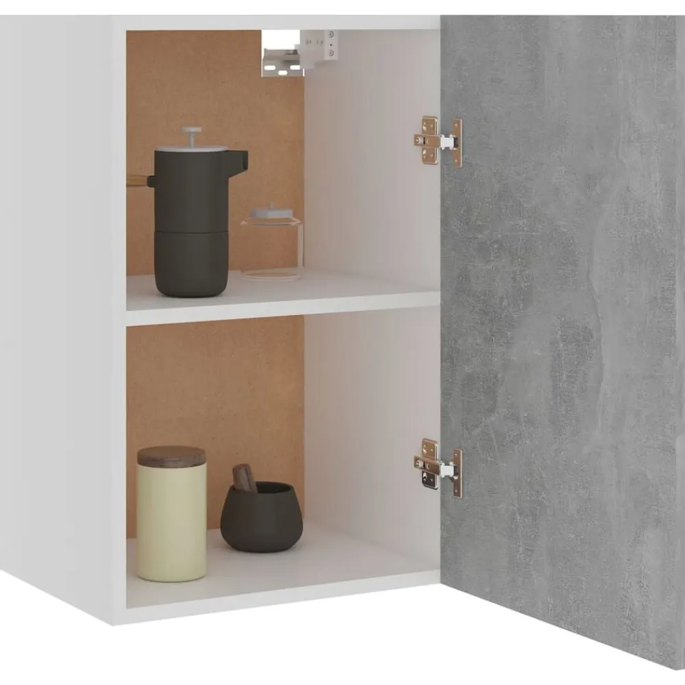 vidaXL Armario colgante "Lyon" gris hormigón 39,5x31x60 cm madera de ingeniería Gris hormigón Online