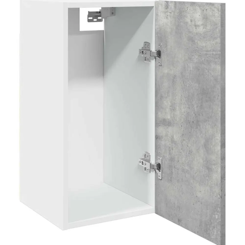vidaXL Armarios Y Almacenamiento-Armario colgante "Lyon" gris hormigón 30x31x60 cm madera de ingeniería