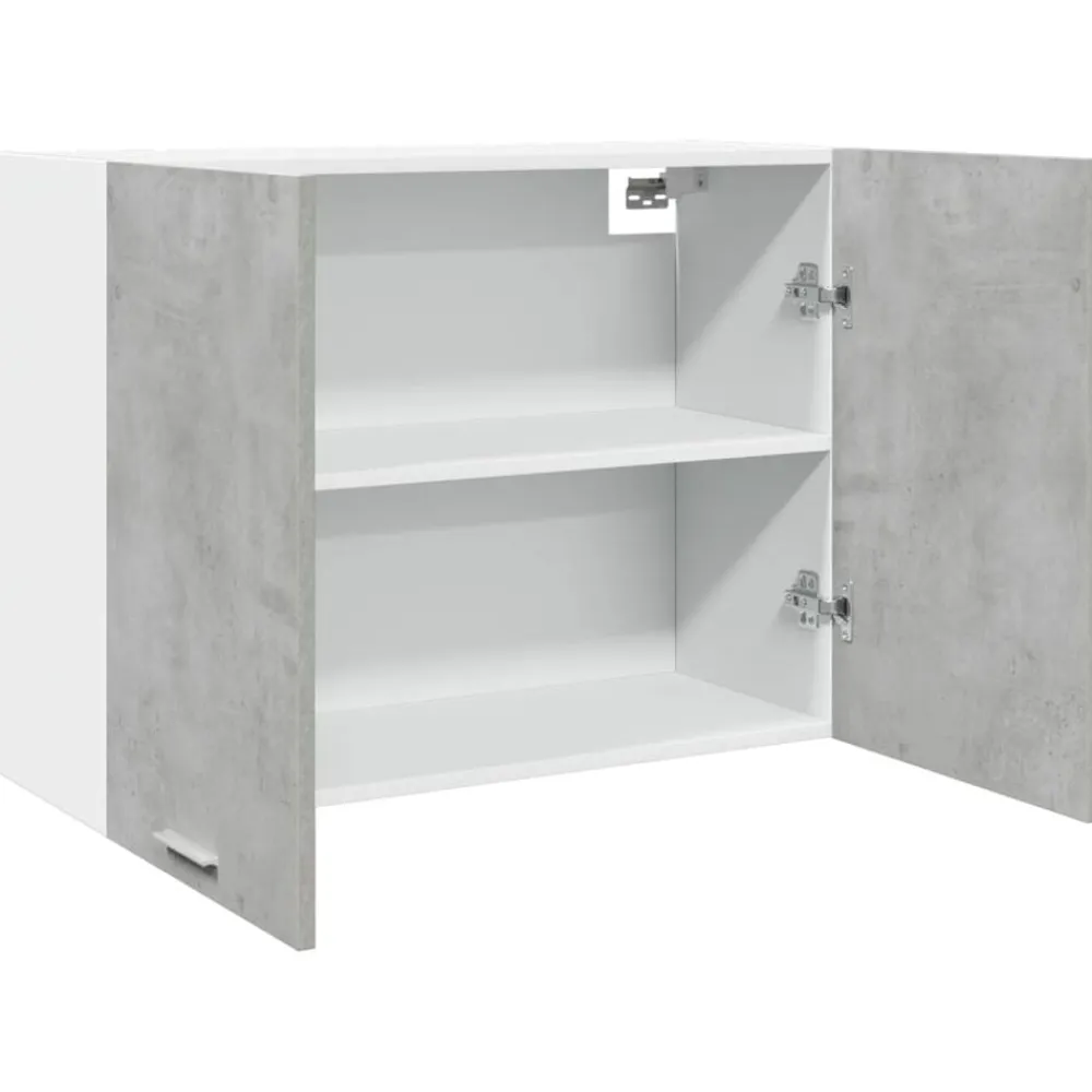 vidaXL Armario colgante "Lyon" gris hormigón 80x31x60 cm madera de ingeniería Gris hormigón Best