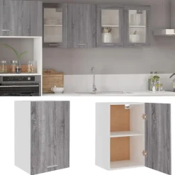 vidaXL Armario colgante "Lyon" 39,5x31x60 cm madera de ingeniería Gris sonoma Online