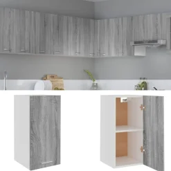 vidaXL Armario colgante "Lyon" 29,5x31x60 cm madera de ingeniería Gris sonoma Hot
