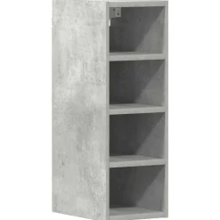 vidaXL Armarios Y Almacenamiento-Armario colgante "Riga" gris hormigón 20x29,5x60 cm madera de ingeniería