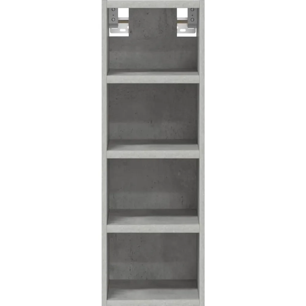 vidaXL Armarios Y Almacenamiento-Armario colgante "Riga" gris hormigón 20x29,5x60 cm madera de ingeniería