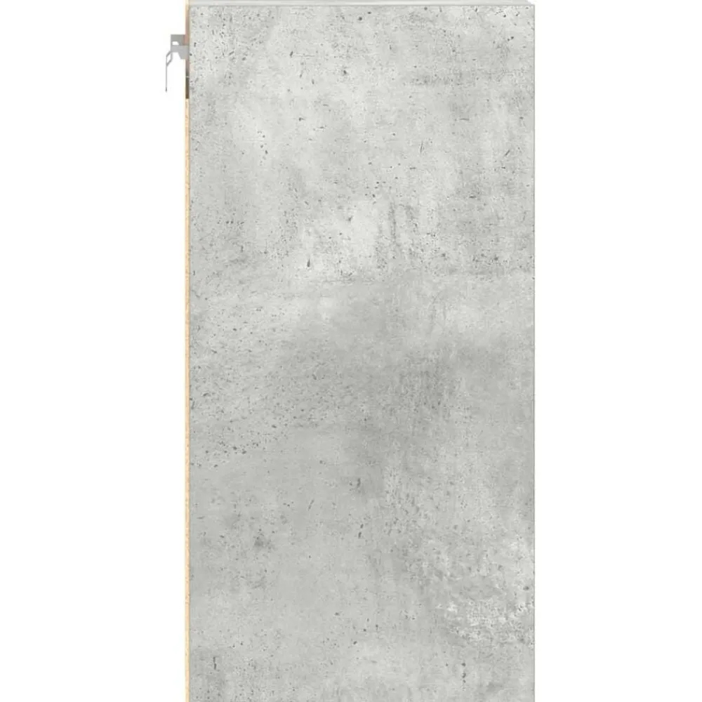 vidaXL Armarios Y Almacenamiento-Armario colgante "Riga" gris hormigón 20x29,5x60 cm madera de ingeniería