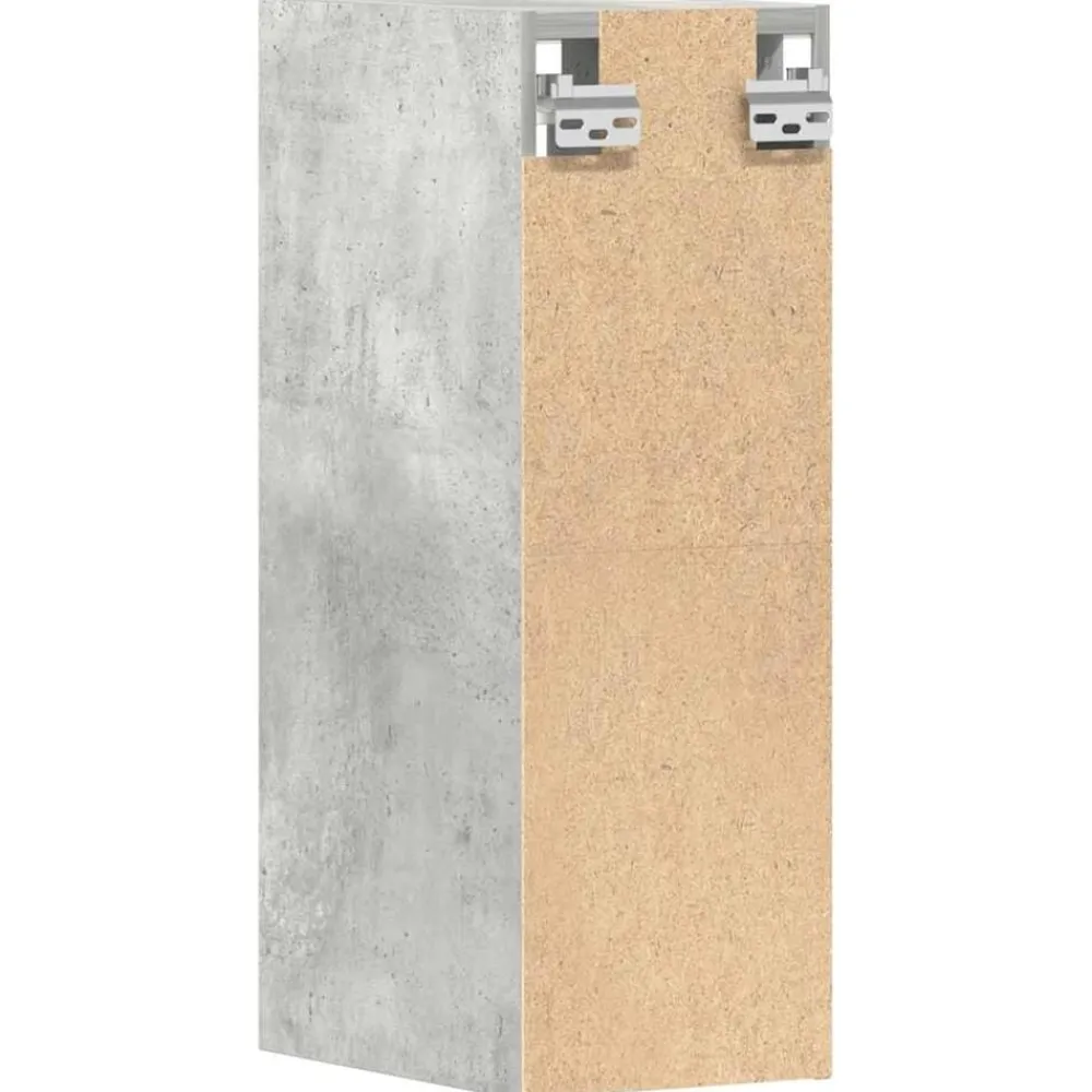 vidaXL Armarios Y Almacenamiento-Armario colgante "Riga" gris hormigón 20x29,5x60 cm madera de ingeniería