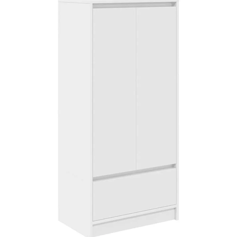 vidaXL Armarios Y Almacenamiento-Armario con cajón 55,5x34x119,5 cm Madera de ingeniería