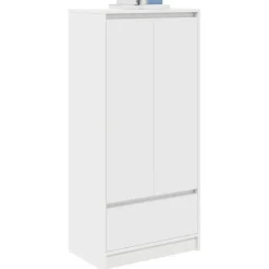 vidaXL Armarios Y Almacenamiento-Armario con cajón 55,5x34x119,5 cm Madera de ingeniería