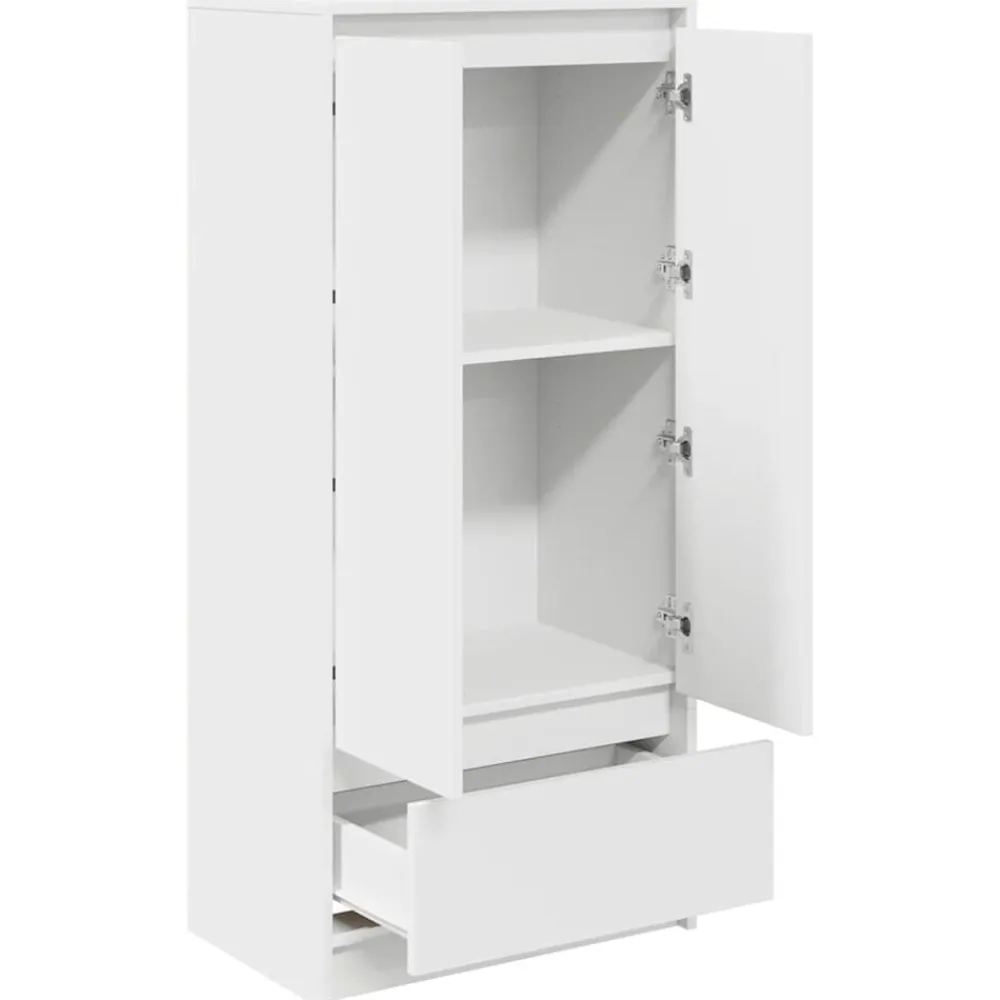 vidaXL Armarios Y Almacenamiento-Armario con cajón 55,5x34x119,5 cm Madera de ingeniería