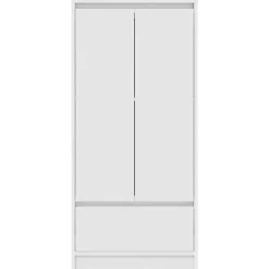 vidaXL Armarios Y Almacenamiento-Armario con cajón 55,5x34x119,5 cm Madera de ingeniería