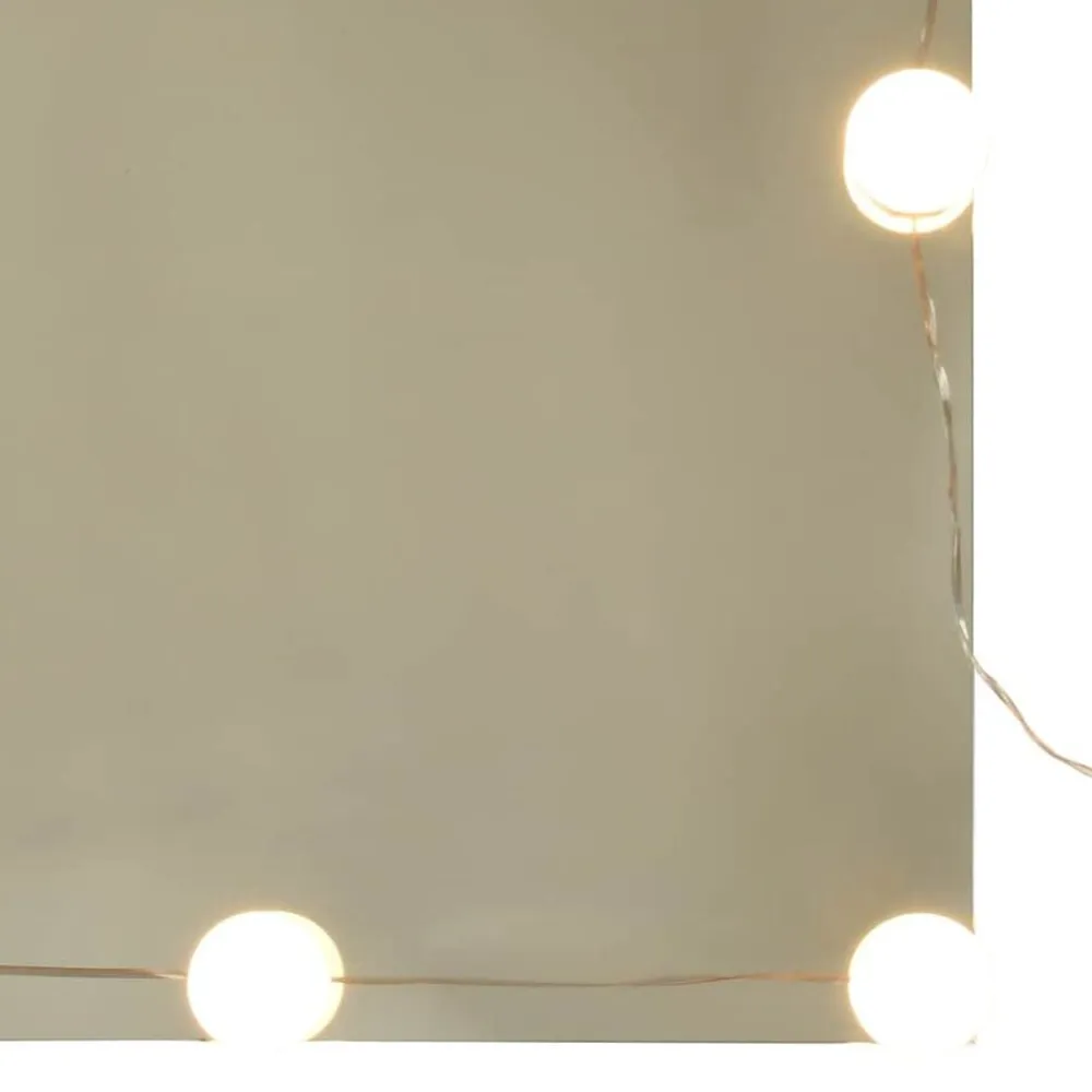 vidaXL Armarios Y Almacenamiento-Armario con espejo y LED Roble Artesano 90x31,5x62 cm