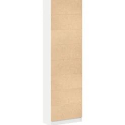 vidaXL Armario con estante 55 x 25 x 189 cm Madera de ingeniería White Best