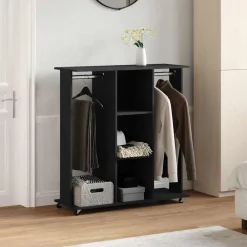 vidaXL Productos Del Hogar-Armario con ruedas madera ingeniería 102x38x110 cm