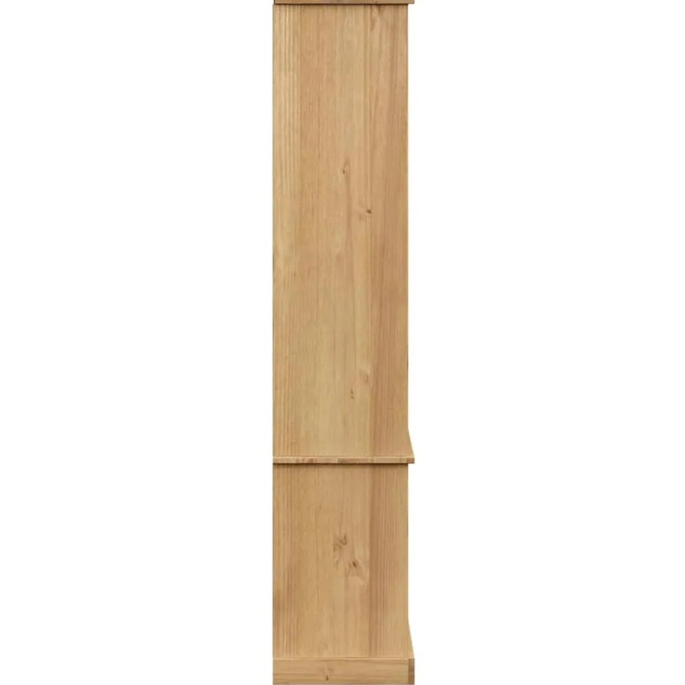 vidaXL Estanterías-Armario con vitrina VIGO madera maciza de pino 85x35x170 cm