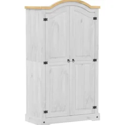 vidaXL Armarios Y Almacenamiento-Armario Corona madera maciza de pino 102x52x186 cm