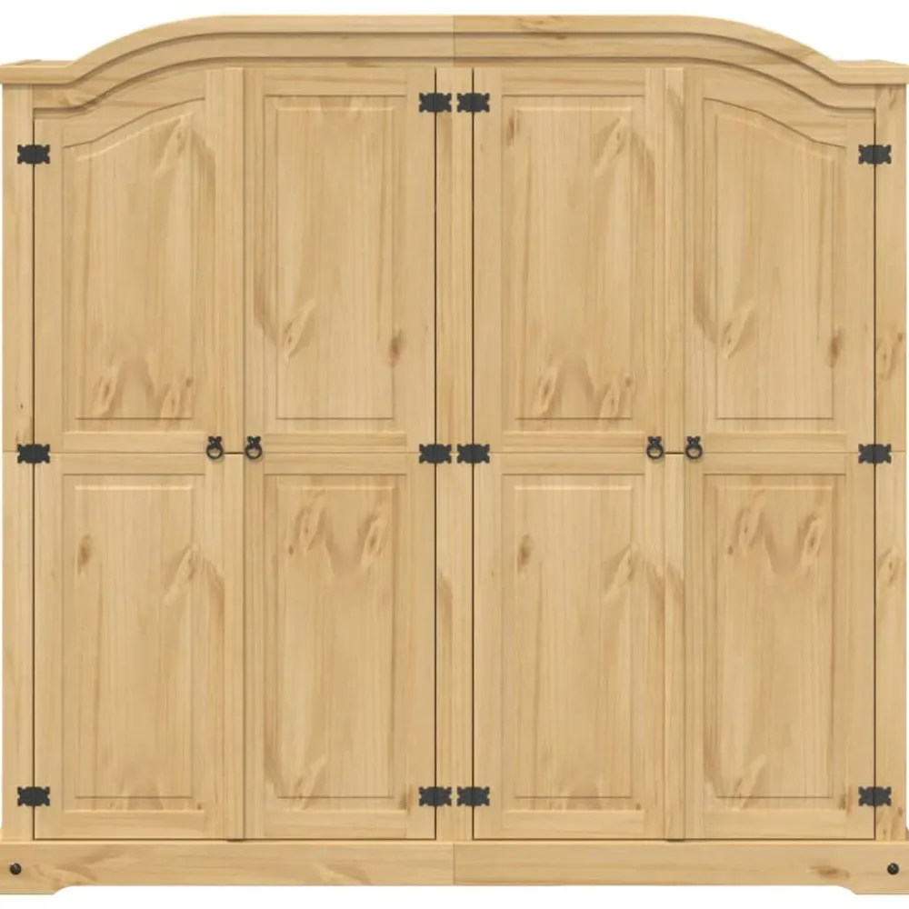 vidaXL Armarios Y Almacenamiento-Armario Corona madera maciza de pino 194x52x186 cm