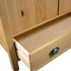 vidaXL Armarios Y Almacenamiento-Armario de 2 puertas Hill madera maciza pino 89x50x170cm