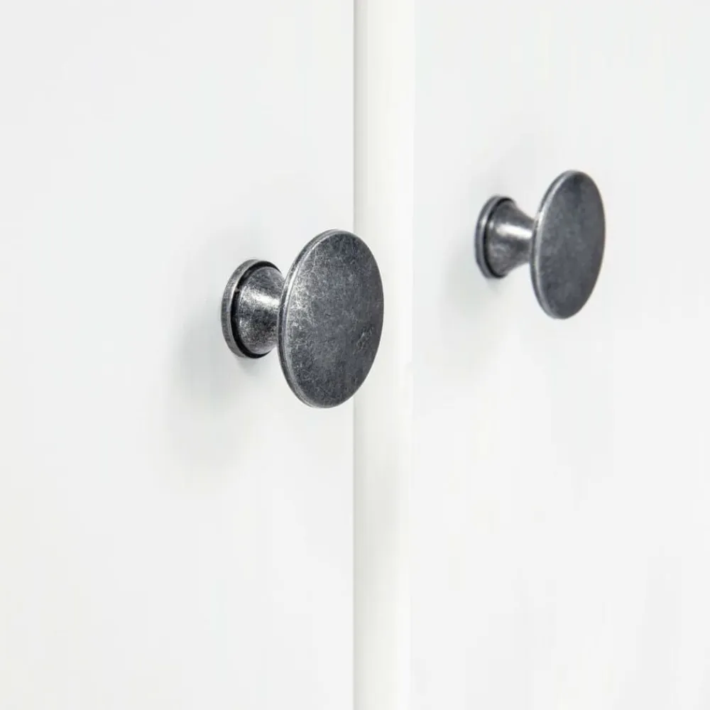vidaXL Armarios Y Almacenamiento-Armario de 2 puertas Hill madera maciza pino 89x50x170cm