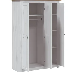 vidaXL Armarios Y Almacenamiento-Armario de 3 puertas pino Panamá Range 118x50x171,5 cm