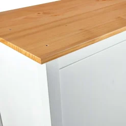 vidaXL Armario de 3 puertas Hill Range madera pino blanco 127x50x170cm Blanco y marr&oacute;n Best