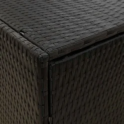 vidaXL Armario de almacenaje de jardín ratán PE 59x40x180 cm Negro Discount