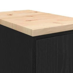 vidaXL Armario de almacenamiento para garaje 30x51x85 cm Negro Discount