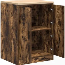 vidaXL Armario de almacenamiento para garaje 60x51x85 cm Roble ahumado Online