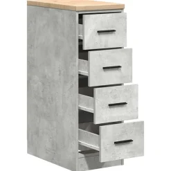 vidaXL Almacenamiento Industrial-Armario de almacenamiento para garaje Roble Sonoma 30x51x85 cm