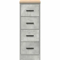 vidaXL Almacenamiento Industrial-Armario de almacenamiento para garaje Roble Sonoma 30x51x85 cm