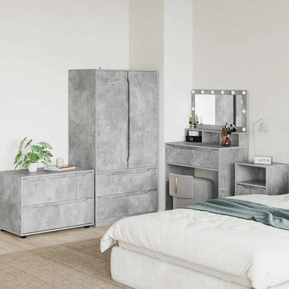 vidaXL Armario de almacenamiento Gris Concreto 80 x 48 x 57 cm Gris hormigón Sale