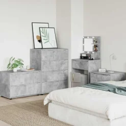 vidaXL Armario de almacenamiento Gris Concreto 80 x 48 x 57 cm Gris hormigón Sale