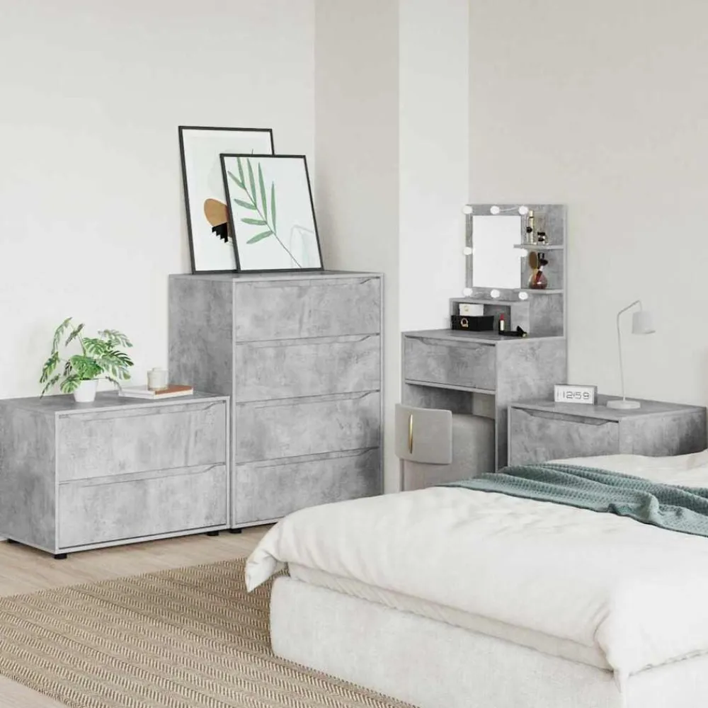vidaXL Armario de almacenamiento Gris Concreto 80 x 48 x 57 cm Gris hormigón Sale