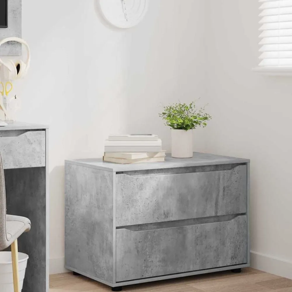 vidaXL Armario de almacenamiento Gris Concreto 80 x 48 x 57 cm Gris hormigón Sale