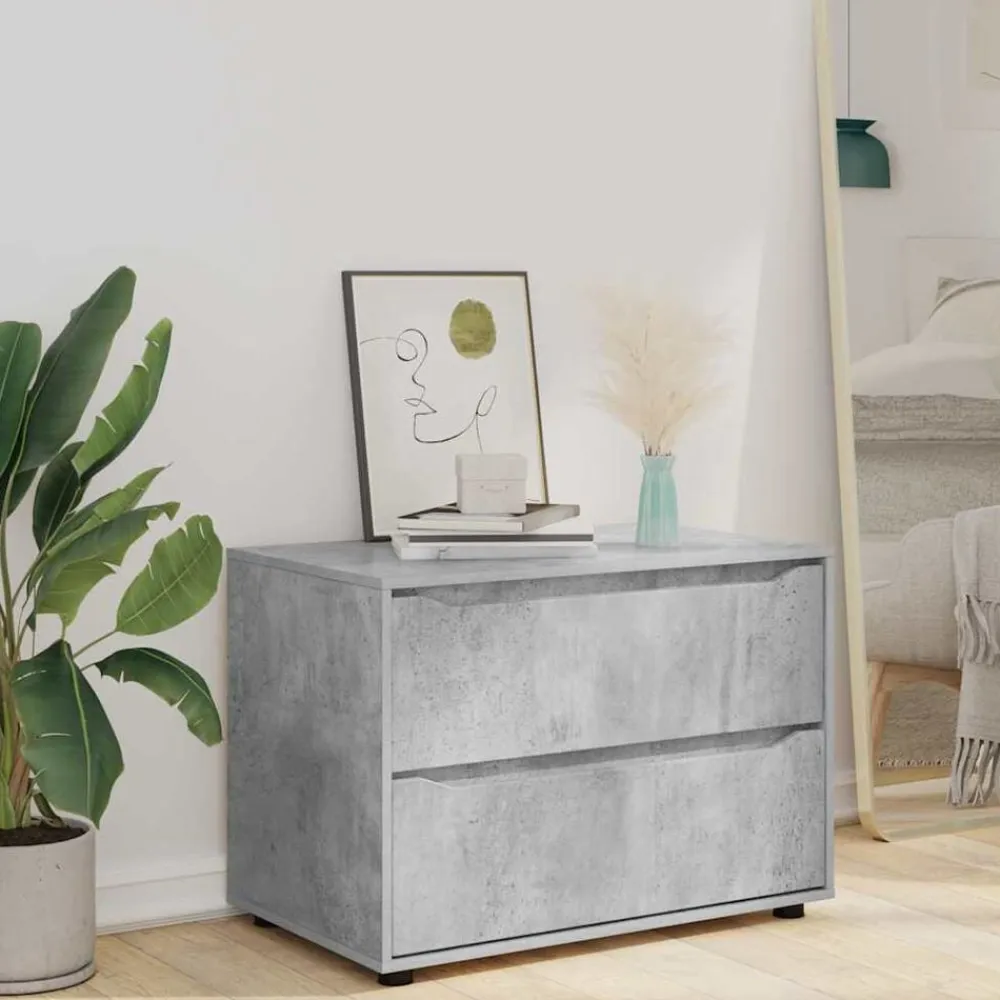 vidaXL Armario de almacenamiento Gris Concreto 80 x 48 x 57 cm Gris hormigón Sale