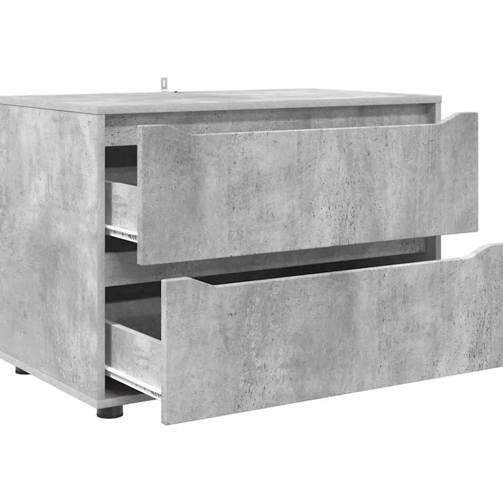 vidaXL Armario de almacenamiento Gris Concreto 80 x 48 x 57 cm Gris hormigón Sale