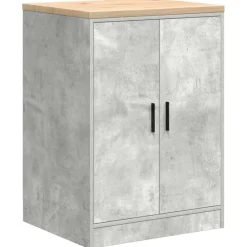 vidaXL Almacenamiento Industrial-Armario de almacenamiento para garaje Roble Sonoma 60x51x85 cm