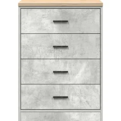 vidaXL Armario de almacenamiento para garaje Roble Sonoma 60x51x85 cm Gris hormigón Discount