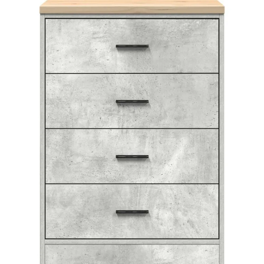 vidaXL Armario de almacenamiento para garaje Roble Sonoma 60x51x85 cm Gris hormigón Discount