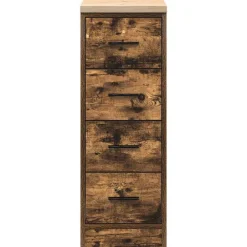 vidaXL Armario de almacenamiento para garaje 30x51x85 cm Roble ahumado Online