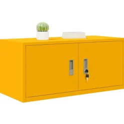 vidaXL Armario de almacenamiento 90 x 40 x 40 cm Amarillo mostaza Online