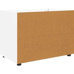 vidaXL Armario de almacenamiento 80 x 48 x 57 cm Madera contrachapada White Clearance